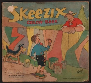 Antique Gasoline Alley Skeezix Color Book 1929 McLoughlin Bros. Inc - Picture 1 of 5