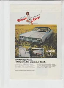 Annuncio originale 1969 Dodge Polara Magazine ""Totalmente nuovo, è. Costoso, non è" - Foto 1 di 1