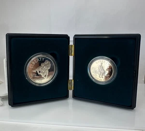 1995 Civil War Battlefields Proof Silver Dollar & Half 2 Coin Set-No Card #662* - Picture 1 of 6