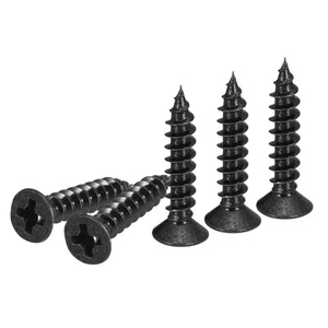 DTGN 200Pcs M3x18mm Flat Head Wood Screws, Carbon Steel Phillips Self Tapping... - Picture 1 of 7