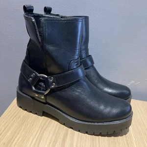 Brand New Unworn Matalan Papaya Women’s Faux Leather Ankle Rider Boots Size 6 Uk - Picture 1 of 8