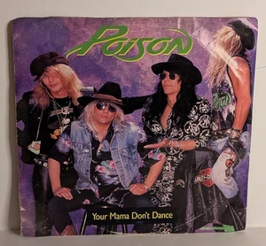 POISON Your Mama Don't Dance 45 7" Vinyl Record Picture Sleeve GLAM ROCK - Picture 1 of 4