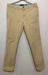 Tommy Hilfiger - Khaki Beige Chino Hose Slim Fit - Herren Größe 34x32 - Bild 1 von 8