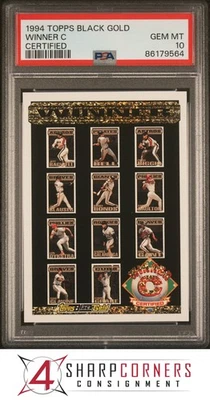 1994 TOPPS ЧЕРНОЕ ЗОЛОТО СЕРТИФИЦИРОВАННЫЙ ПОБЕДИТЕЛЬ C BARRY BOND PSA 10 - Изображение 1 из 3