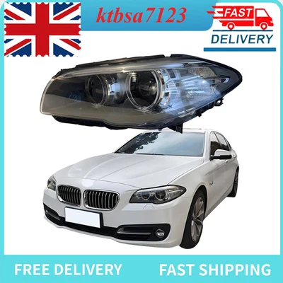 Fits BMW 5-Series 2013-2017 F10 F11 LCI Bi Xenon HELLA Headlight  Passenger Side - Image 1 of 4