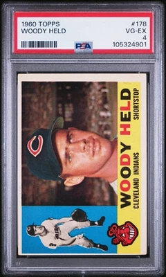1960 Topps #178 Woody Hold PSA en muy buena condición-ex 4 Foto 1 de 2