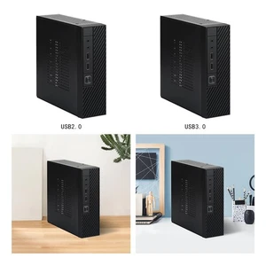 ITX Computer Case Motherboard Chassis Portable Space Saving Simple to Use - Picture 1 of 14