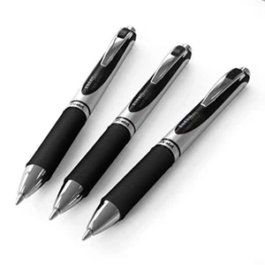 Pentel EnerGel XM BL77 Retractable Gel Ink Pen, 0.7mm, Black - 3 Pack - Picture 1 of 4