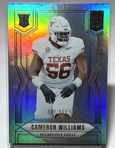 CAMERON WILLIAMS 2025 Panini Donruss Elite Rookie Card SP # /999 RC Eagles - Picture 1 of 4