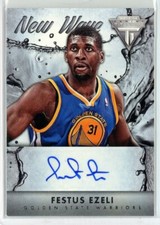 2013-14 Panini Titanium New Wave Signatures #32 Festus Ezeli AUTO - WARRIORS
