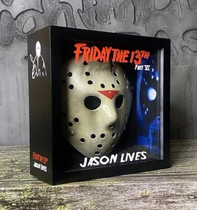 Jason Mask Friday The 13th Part 6 Display Jason Lives Jason Voorhees Mask Stand - Picture 1 of 5