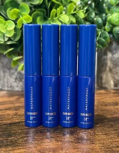 4x IT Cosmetics Superhero Waterproof Mascara SUPER BLACK 0.16 fl.oz/5 ml New - Picture 1 of 3