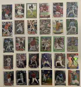 Topps Chrome Baseball Rookie Card Lot Of 30 incl. Spencer Jones Bowman Chrome - Picture 1 of 12