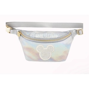 Stoney Clover Lane Shimmer Classic Fanny Pack with Blanc Mickey Pearl Patch NEW