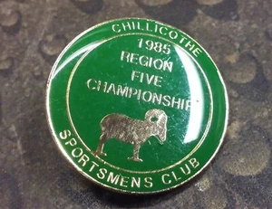 Insignia pin club deportivo Chillicothe 1985 Región Cinco Campeonato - Imagen 1 de 3