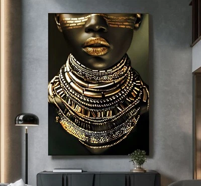 XXL LEINWAND BILD BIS 145x100x5 LUXUS WANDBILD FRAU MODE DEKO ABSTRAKT KUNST - Bild 1 von 4