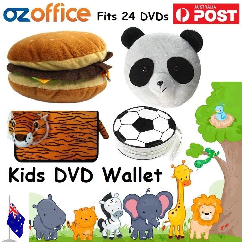BRAND NEW Kids Novelty 20 24 CD DVD Wallet Folder Storage Box Movies Games Disc - Image 1 of 1