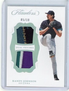 2018 Panini Flawless Dual Patches DP-RJ Randy Johnson #05/10 - Picture 1 of 3