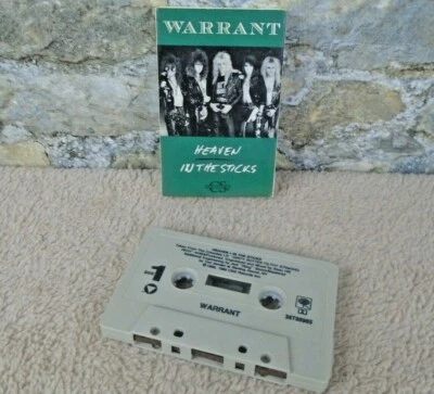 Vintage Warrant Cassette Single Heaven & In The Sticks 1988 CBS Records - Image 1 of 4