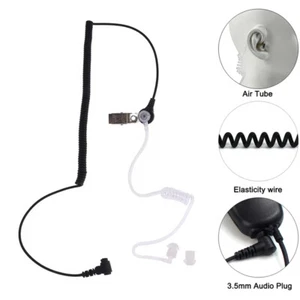 3.5mm Police Acoustic Tube Listen Only Headset Earpiece for Motorola Speaker Mic - Zdjęcie 1 z 26