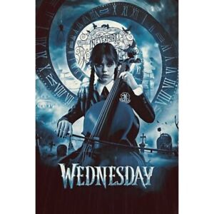 Wednesday Pilot signed TV Script X12 Jenna Ortega Tim Burton