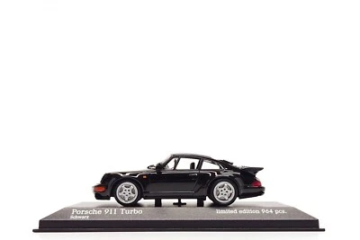Minichamps 1:43 Porsche 911 Turbo (964) in Black - Image 1 of 4