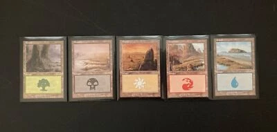 Full DCI Arena Promo Land Set (2003, Rob Alexander, Magic The Gathering, MTG, NM - Image 1 of 4