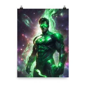 Impresión de póster de arte de pared Green Lantern DCU alta calidad obras de arte de superhéroes decoración - Imagen 1 de 5