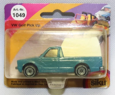 SiBl265, Siku Super Serie VW Volkswagen Caddy Pick up blau 80er Jahre OVP  ZU! - Bild 1 von 4