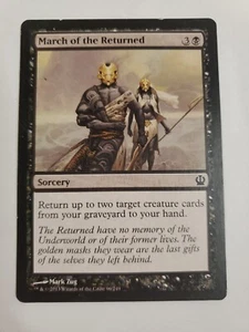 MTG Magic The Gathering Card March of the ReturnedSorcery Black Theros 2013  - Picture 1 of 2