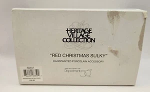 Dept 56 Heritage Village Collection "Red Christmas Sulky" - Picture 1 of 3