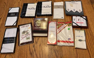 Vintage Large Lot Men’s Handkerchiefs - See pics, Your Nose wont stand a Chance - Picture 1 of 13