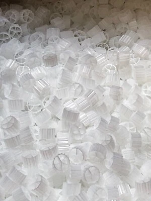 WAVE POINT Moving Bed Filter Media 1 Cubic Feet (28.31 Liters) K1, K2, K3 - Virgin Material