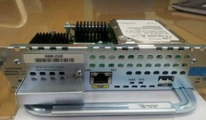 CISCO NME-CUE Unity Express VoiceMail Module Permanent 250Mailbox 120G CUE-7.0.6 - Foto 1 di 4