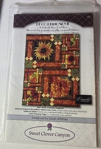Deco Diamonds II Sweet Clover Canyon Quilt 54" x 72" & Pillow Pattern Brand New - Picture 1 of 2