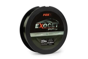 Fox EXOCET Pro Monofilaent Carp Line Lo-Vis Green 1000m All Sizes - Picture 1 of 2