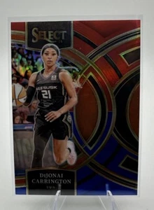 2024 Panini Select WNBA DiJonai Carrington Premier Level Red Blue Prizm /399 - Picture 1 of 2
