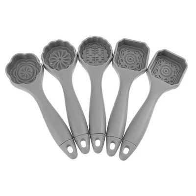 5Pcs Moon Cake Molds Pastries Molds Baking Kitchen Supplies (Grey) - Image 1 of 4