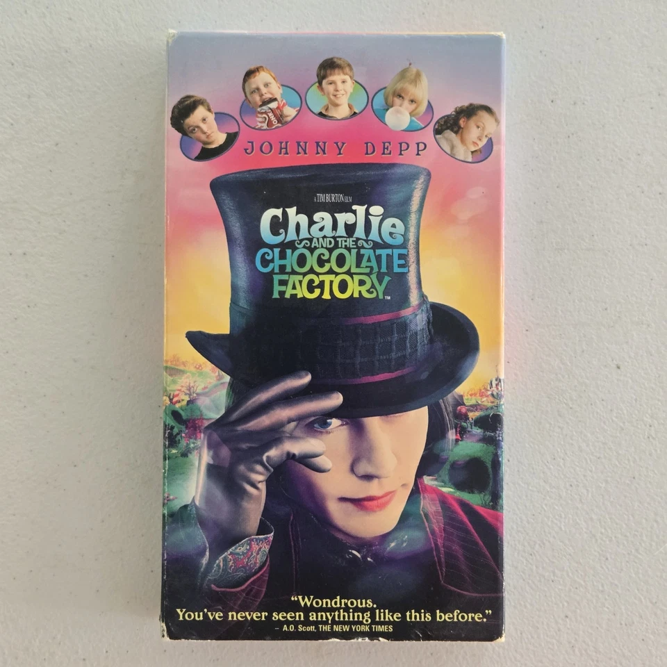 Charlie And The Chocolate Factory VHS 2005 CHILDREN'S FAMILY FANTASY RARE OOP PG Foto 1 de 3