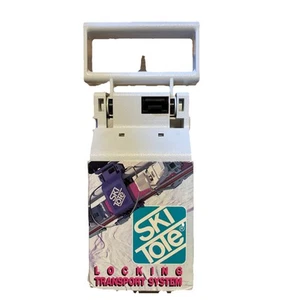 Vintage Ski Tote white Carrying Handle Locking System - Picture 1 of 4