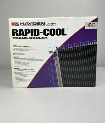 Nuevo Antiguo Stock Hayden 678 Rapid Cooler Trans-Cooler Transmisión Enfriador de Aceite EU2479 Foto 1 de 4