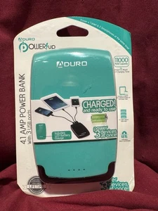 Banco de Alimentación Portátil Aduro 3 Puertos USB 11000MAH Capacidad Turquesa Estuche 4.1 AMP - Imagen 1 de 6