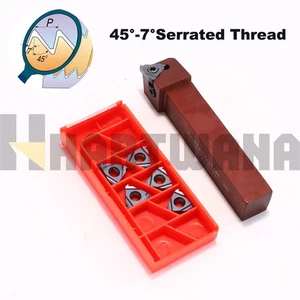 Lathe Turning Threading Holder SER1616H16 45°-7° 16ABUT Serrated Threading Inser - Picture 1 of 10