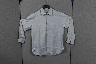 Armani Collezioni Button Up Shirt Men Large Gray Long Sleeve - Excellent Cond - Image 1 of 4