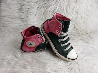 Zapatillas CONVERSE ALL STAR Chuck Taylor 632496F Negras Rojas Desteñidas Talla Junior EE. UU. 1 Foto 1 de 4