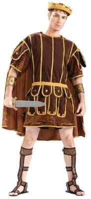 Foro Senador Romano Gladiador Guerrero Griego Vestido Elegante Halloween Adulto Disfraz Foto 1 de 2