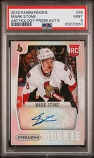 2012-13 MARK STONE PANINI ROOKIE ANTHOLOGY PRIZM AUTO RC PSA 9