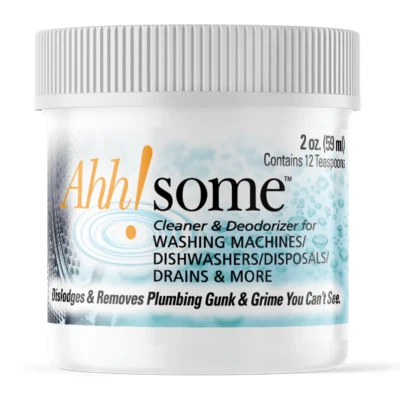 Ahh-Some Washing Machine / Dishwasher Bio Cleaner & Deodorizer 2 oz Ahhsome NEW - Image 1 of 3