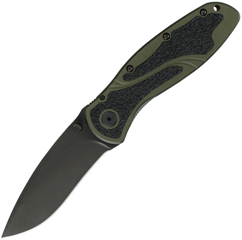Cuchillo Plegable Kershaw Blur Linerlock A/O Hoja Negra Oliva Mango Drab 1670OLBLK Foto 1 de 1