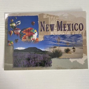 White Sands New Mexico Balloon Festival A Blending Of Landscapes Posted Postcard - Picture 1 of 6